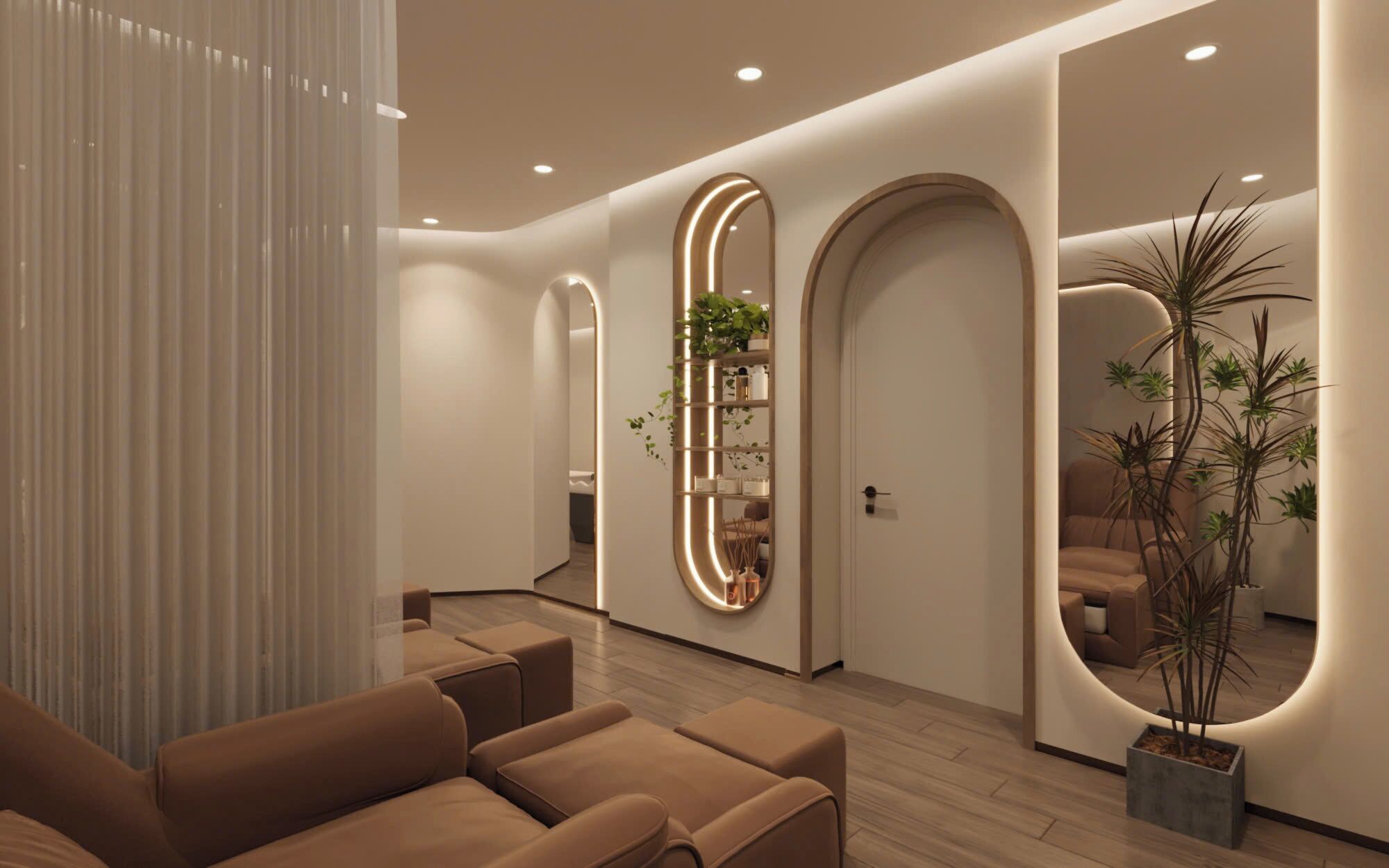 Phòng trị liệu đôi, liệu pháp hương thơm, liệu pháp ấn huyệt đạo 