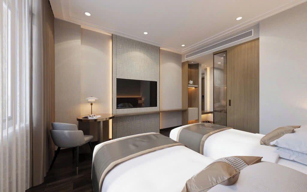 디럭스 트윈룸, 시내 전망 | 미니바, 객실 내 금고, 책상, 방음 설비