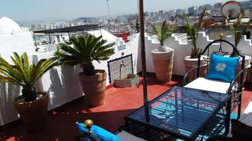 Kamar Panorama, pemandangan laut | Teras/patio