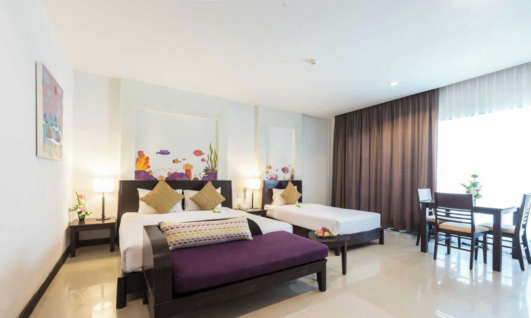 Minibar, in-room safe, free cots/infant beds, free WiFi