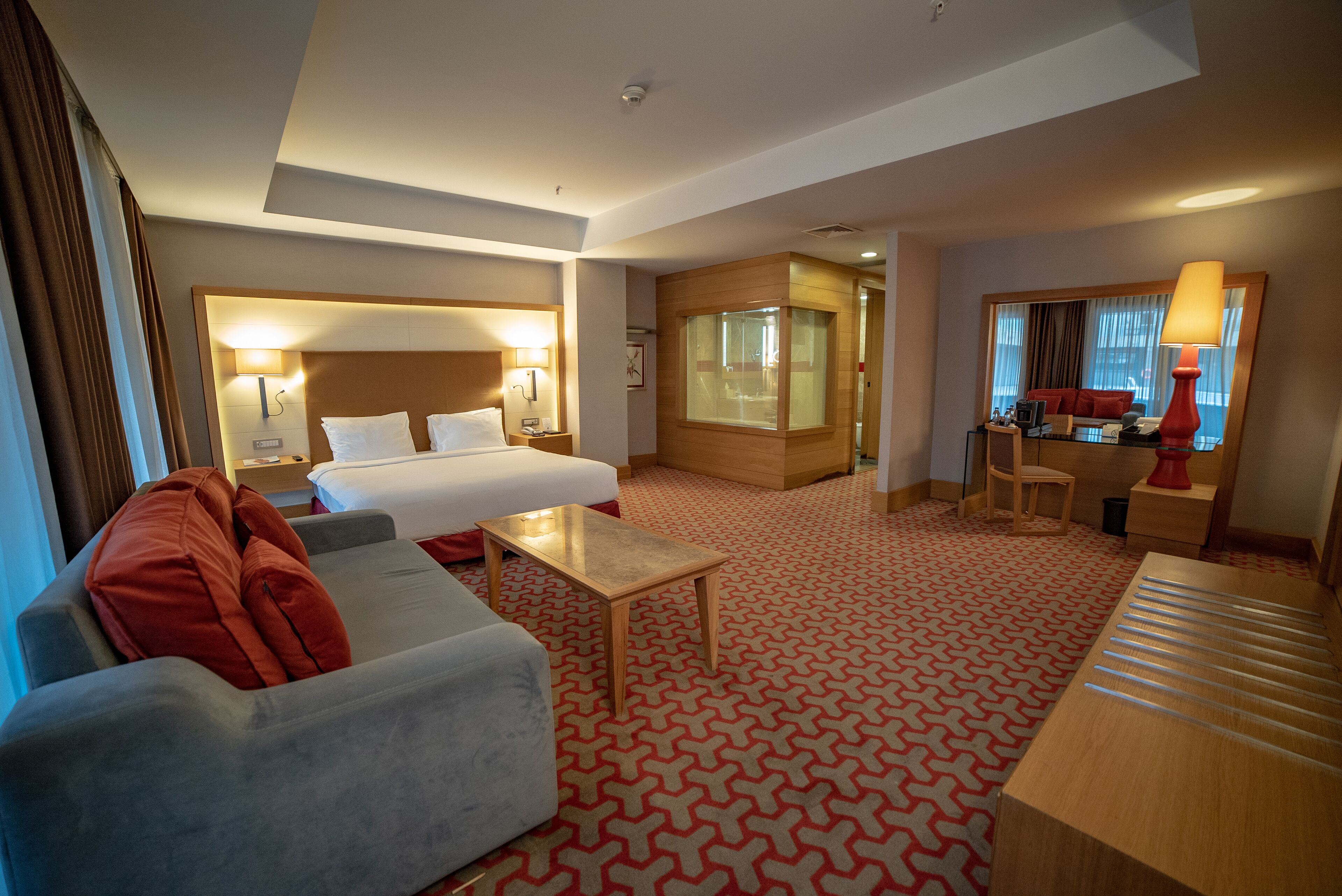 egyptian cotton sheets, premium bedding, minibar, in-room safe