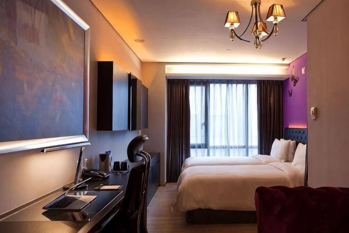 In-room safe, desk, blackout curtains, soundproofing