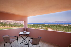 Duplex, 1 Bedroom (Partial Sea view\Pool view) | Balcony - Olive Tree Apartments (Kissamos)