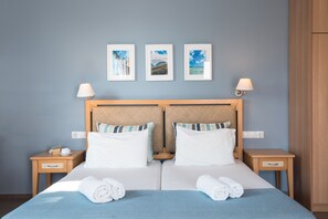 Studio, 1 Bedroom | Soundproofing, iron/ironing board, free WiFi, bed sheets - Anna Plakias Apartments (Agios Vasileios)