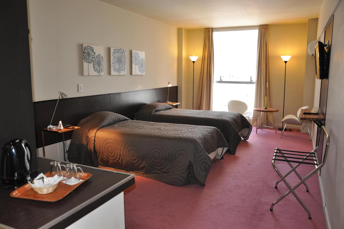 In-room safe, desk, blackout curtains, soundproofing