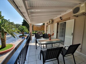 Family Apartment, 2 Bedrooms | Terrace/patio - Asprokavos Beach Apartment (Corfu)