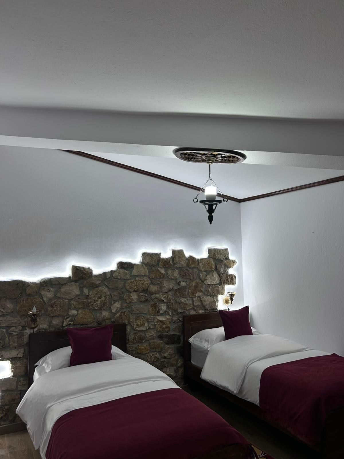 Habitación Deluxe con 2 camas individuales | Edredón, minibar, decoración personalizada y escritorio 