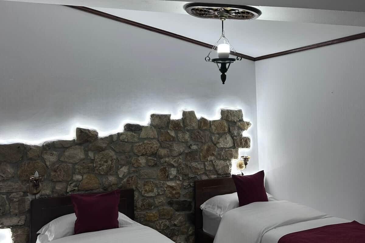 Habitación Deluxe con 2 camas individuales | Edredón, minibar, decoración personalizada y escritorio