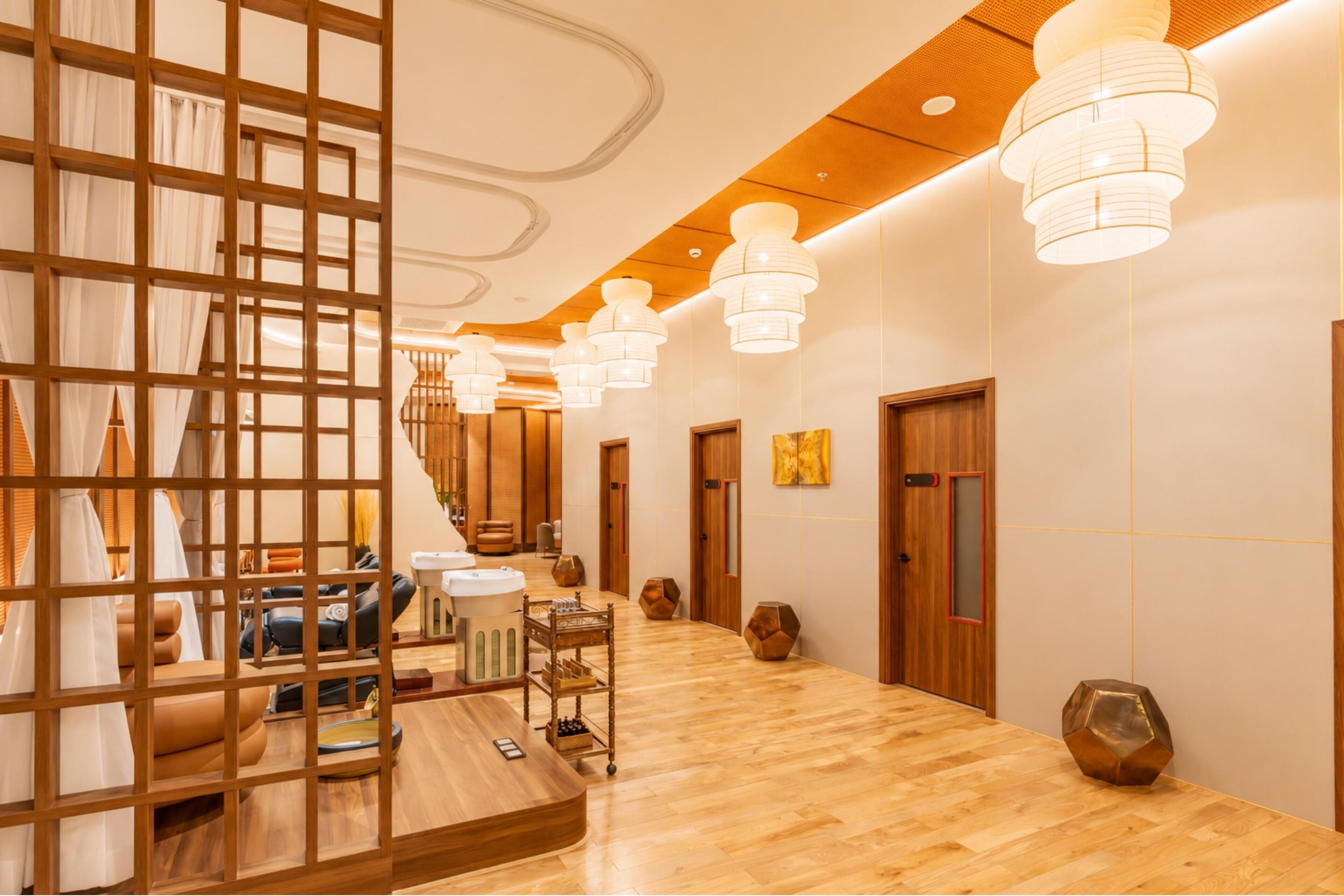 Sauna, steam room, body treatments, facials
