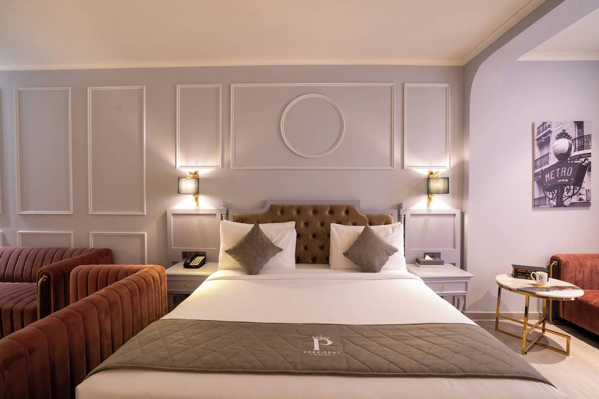 Royal Double Room | Minibar, in-room safe, soundproofing, iron/ironing board (on request)