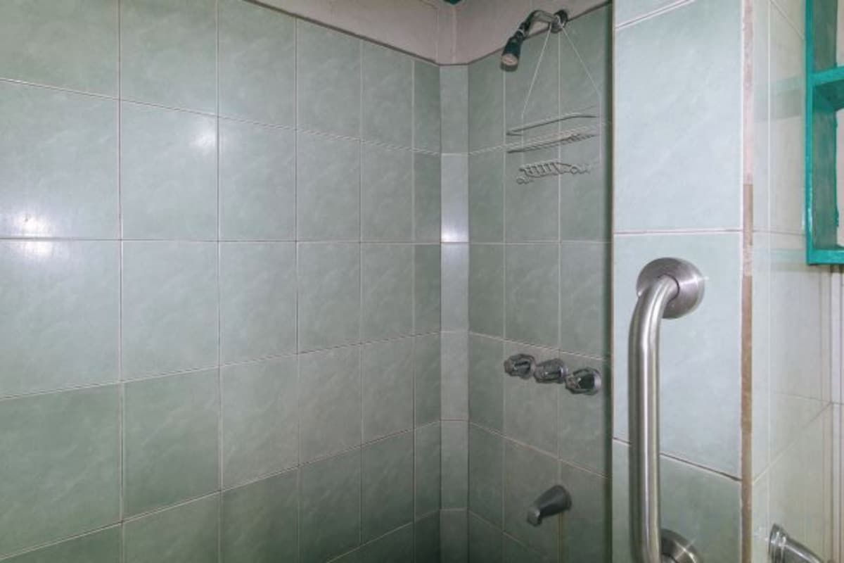 Dutxa, capçal de dutxa tipus cascada, bidet i tovalloles 