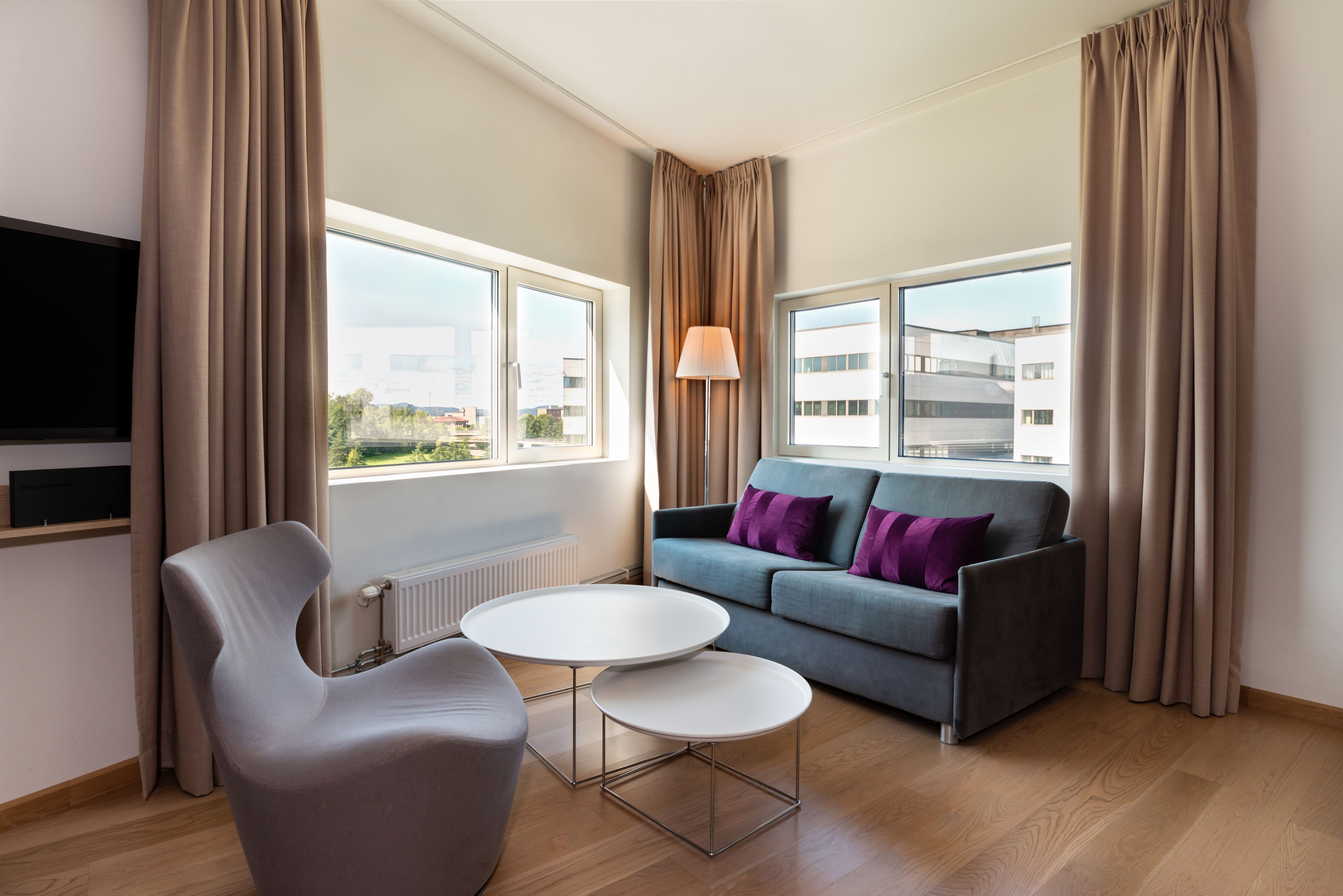 1 bedroom, desk, laptop workspace, iron/ironing board