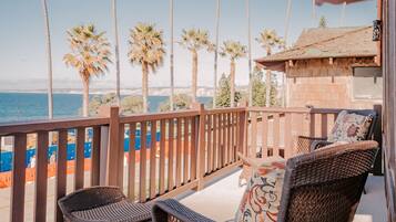 Deluxe Room, Multiple Beds, Ocean View | Terrace/patio
