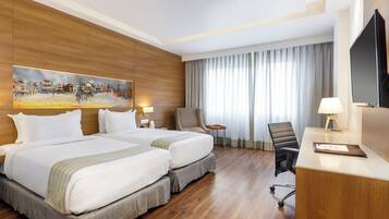 Deluxe Premium Room | Premium bedding, minibar, in-room safe, individually furnished