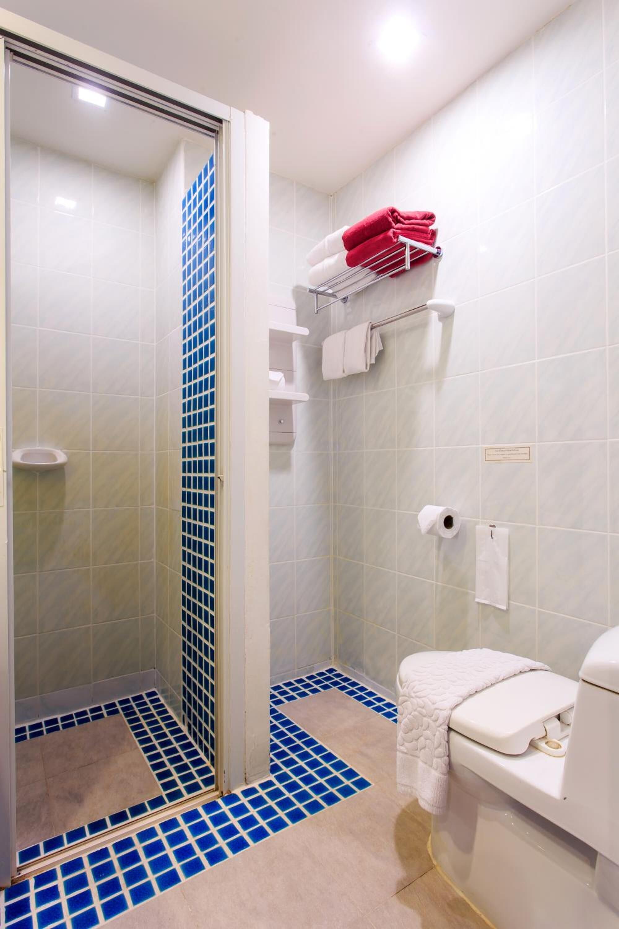 free toiletries, hair dryer, bathrobes, slippers