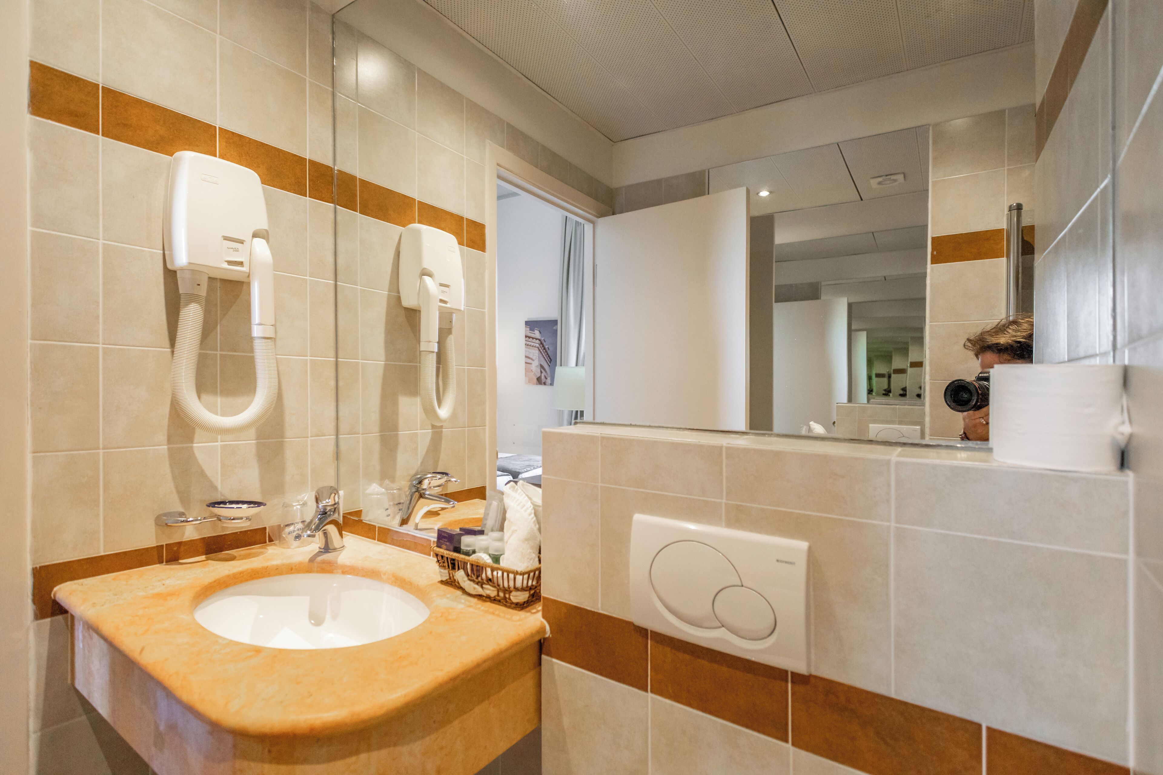 standard twin room, terrace | bathroom | shower, rainfall showerhead, free toiletries, hair dryer