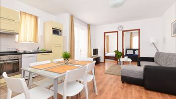 Premium bedding, blackout drapes, iron/ironing board, free WiFi