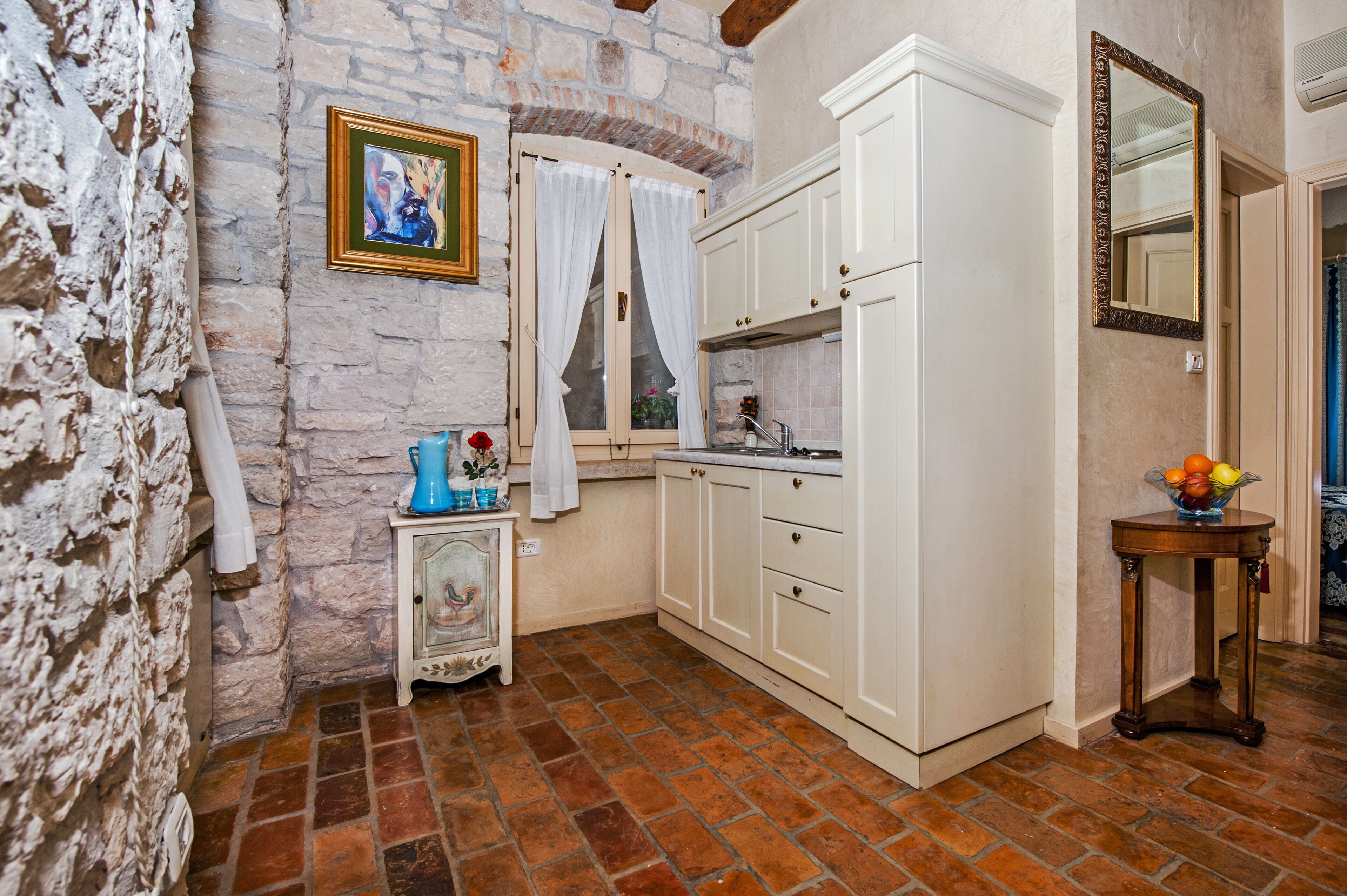 apartment, 1 bedroom, terrace, sea view | private kitchen | fridge, espresso maker, coffee/tea maker, electric kettle