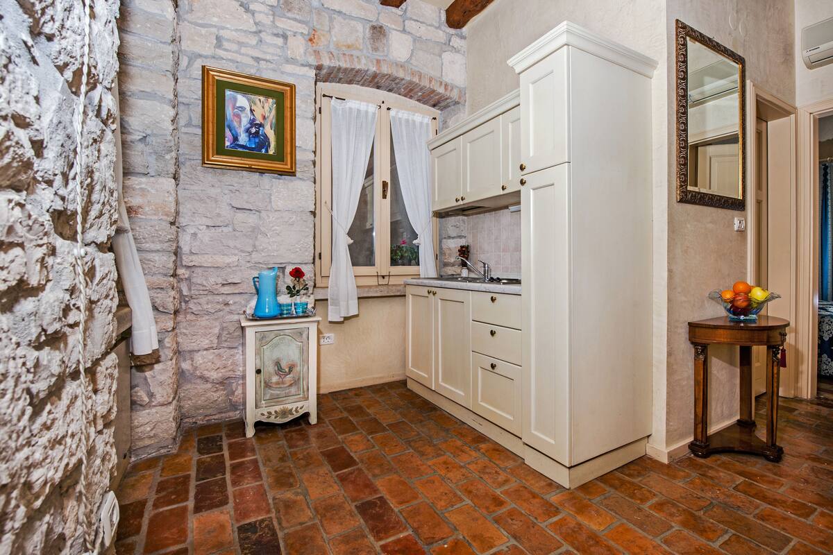 apartment, 1 bedroom, terrace, sea view | private kitchen | fridge, espresso maker, coffee/tea maker, electric kettle