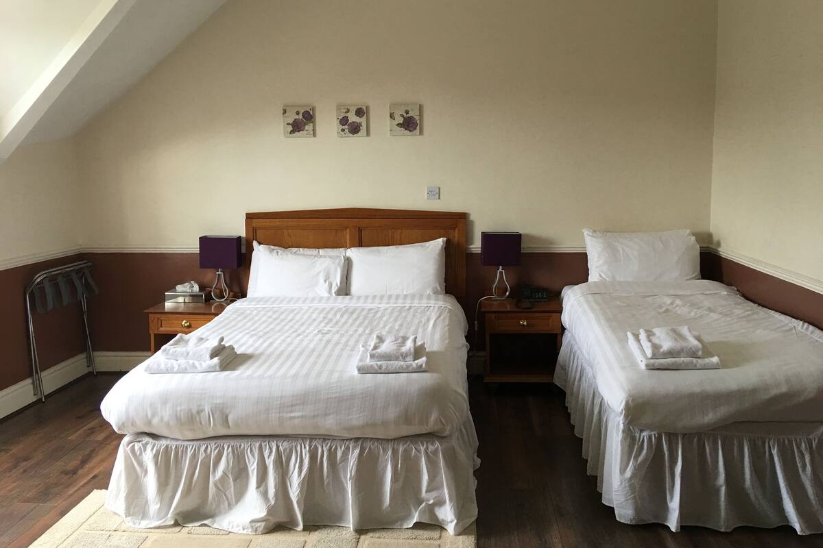 Triple Room | Iron/ironing board, WiFi (free), bed sheets