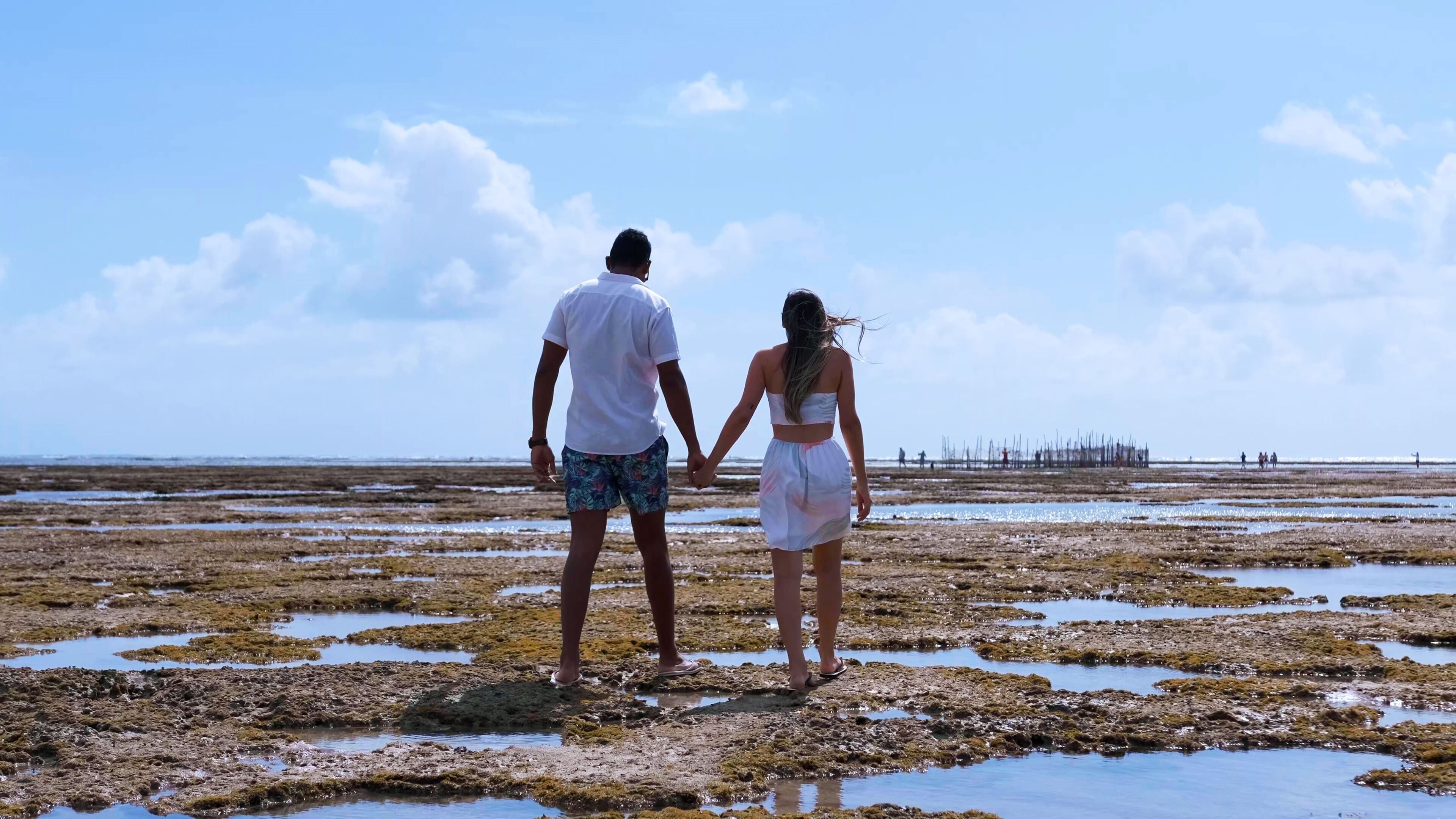 beach nearby, white sand