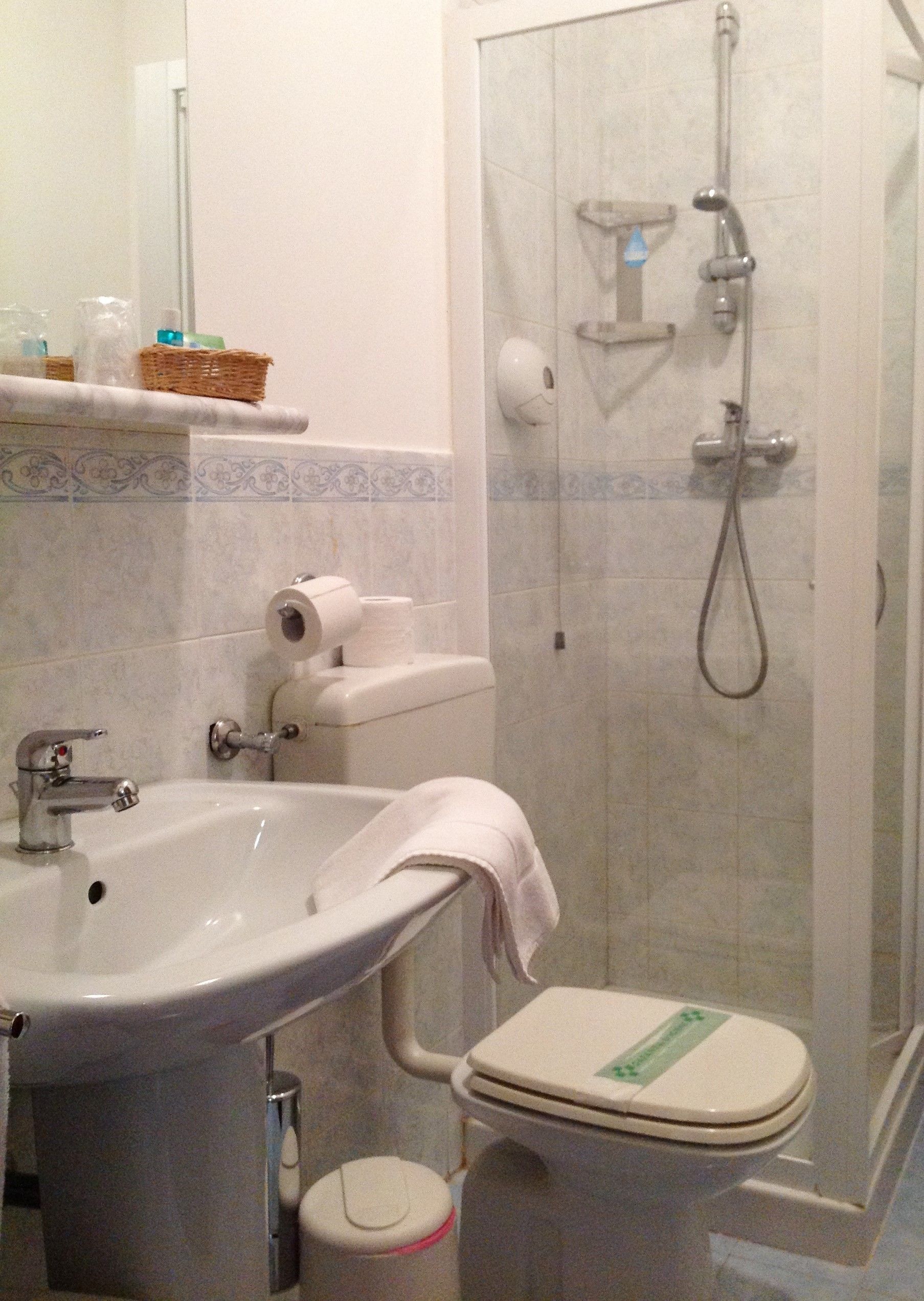 business single room | bathroom | shower, designer toiletries, hair dryer, bidet