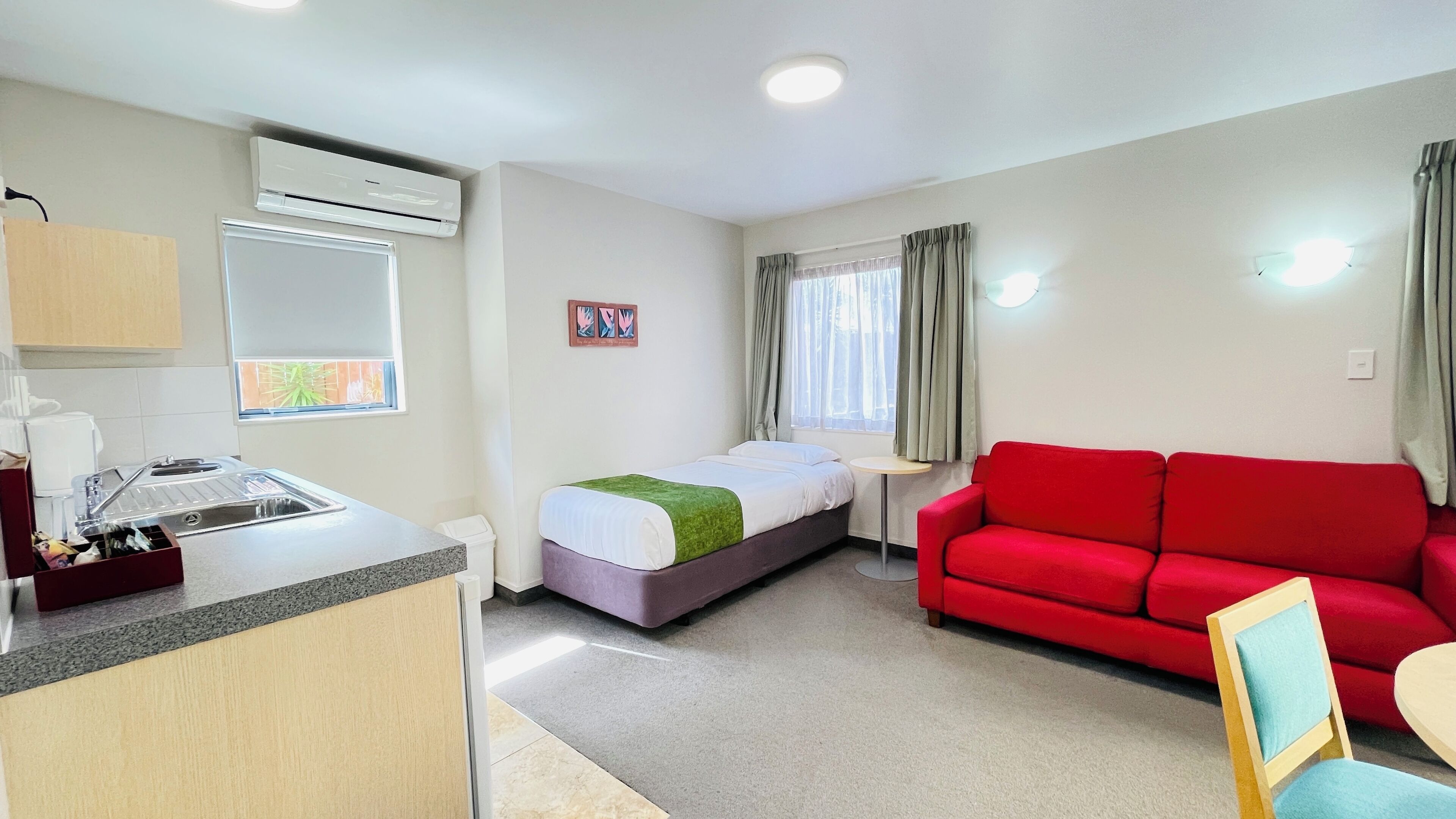 行政套房, 1 间卧室 | 私人厨房 | 冰箱、微波炉、意式浓缩咖啡机、电热水壶