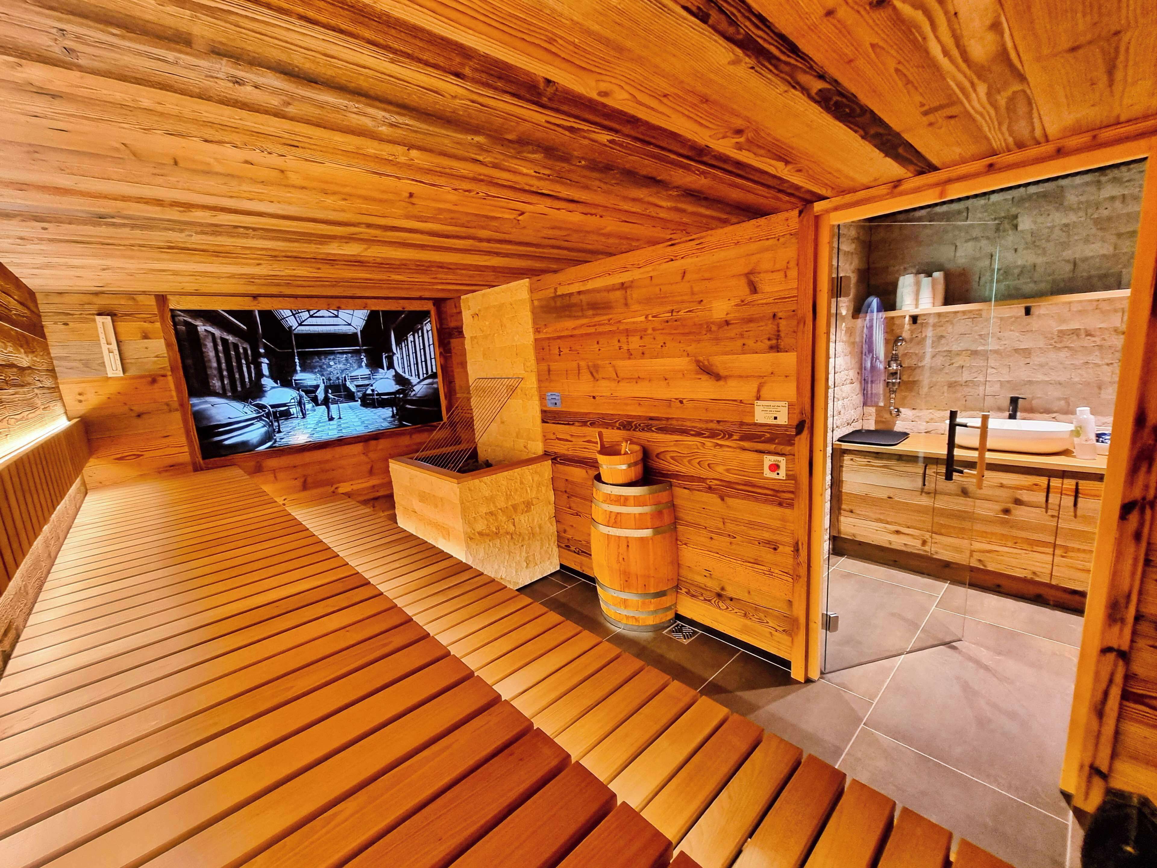 sauna, steam room