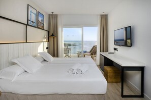Double Sea view Solarium | 房內夾萬、書桌、免費 Wi-Fi、床單