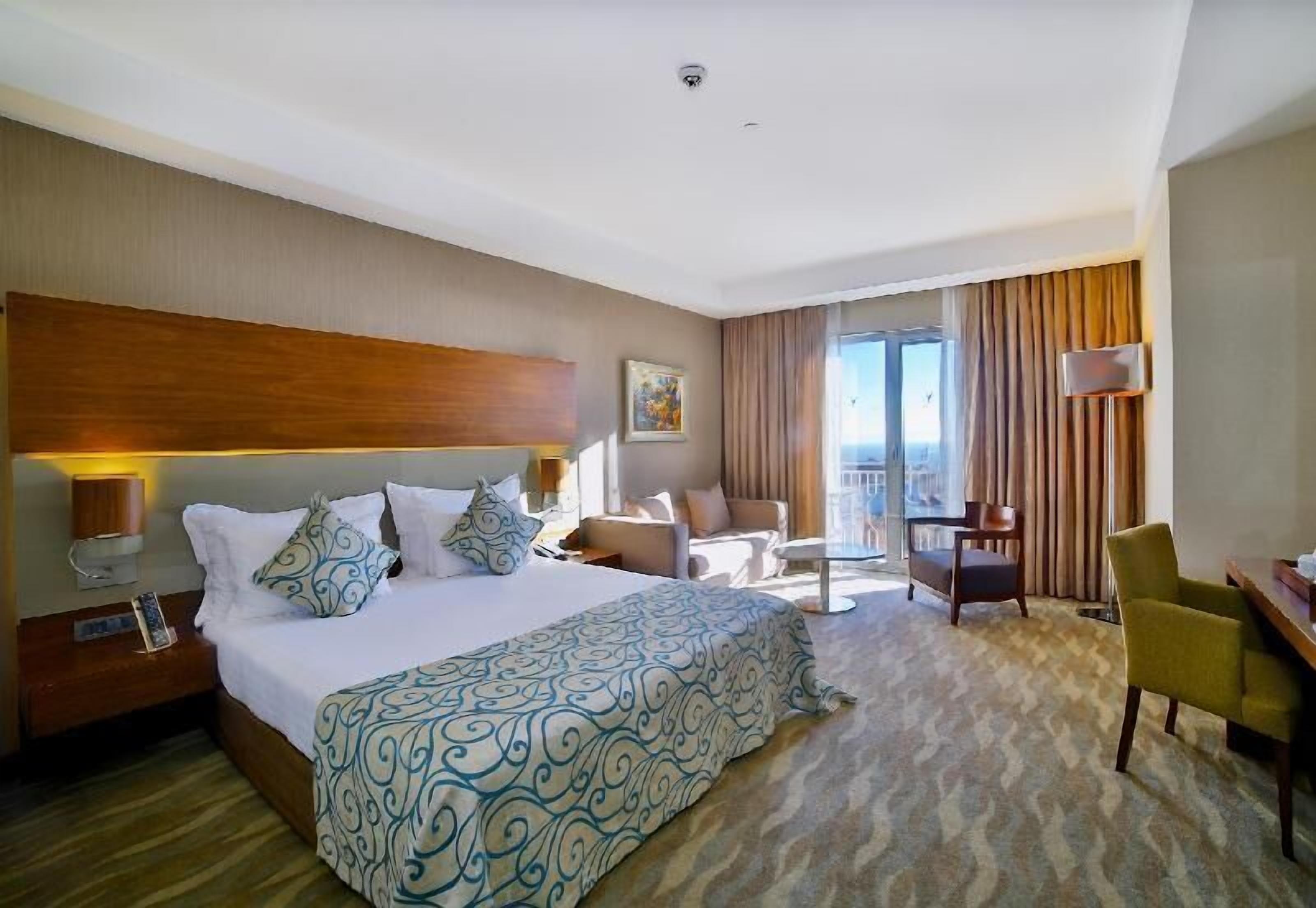 Premium bedding, memory-foam beds, free minibar items, in-room safe