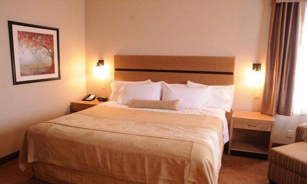 Standard Room, 1 King Bed, Non Smoking, Jetted Tub | Desk, laptop workspace, iron/ironing board, free WiFi