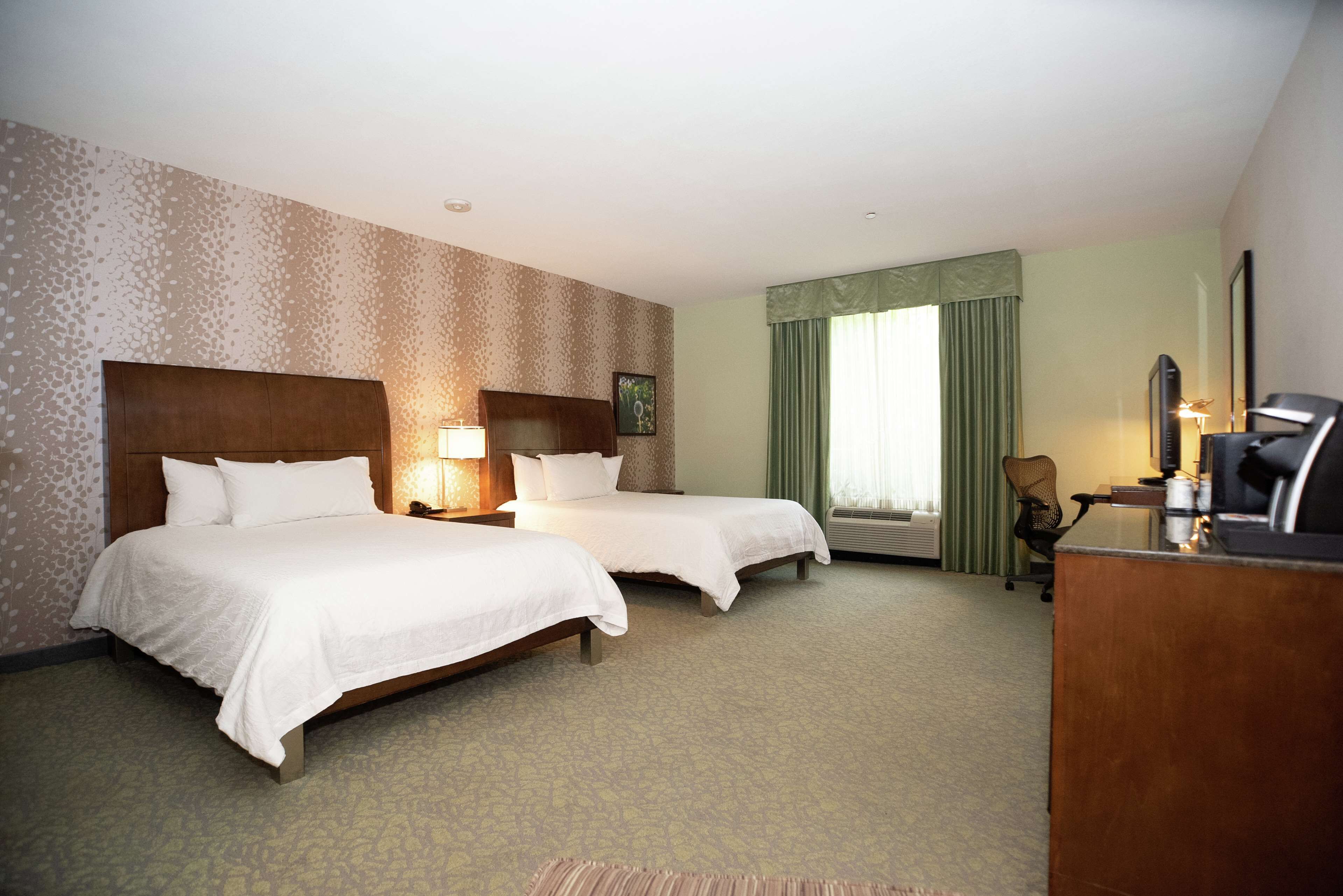 room, 2 queen beds, accessible (roll-in shower) | in-room safe, laptop workspace, iron/ironing board