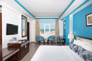 Standaard kamer, uitzicht op zee | Uitzicht op strand/zee