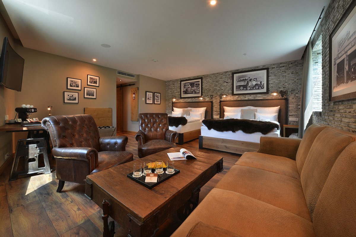 Premium Family Room, 2 King Beds | Select Comfort beds, minibar (free items), in-room safe, desk
