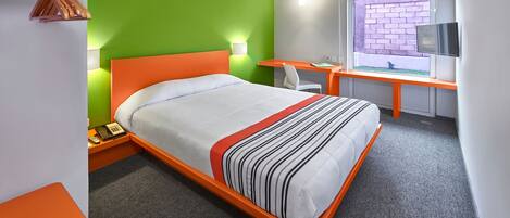 Down duvets, desk, iron/ironing board, free WiFi