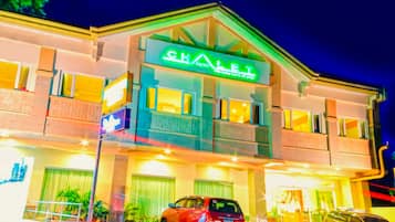 Front of property – evening/night