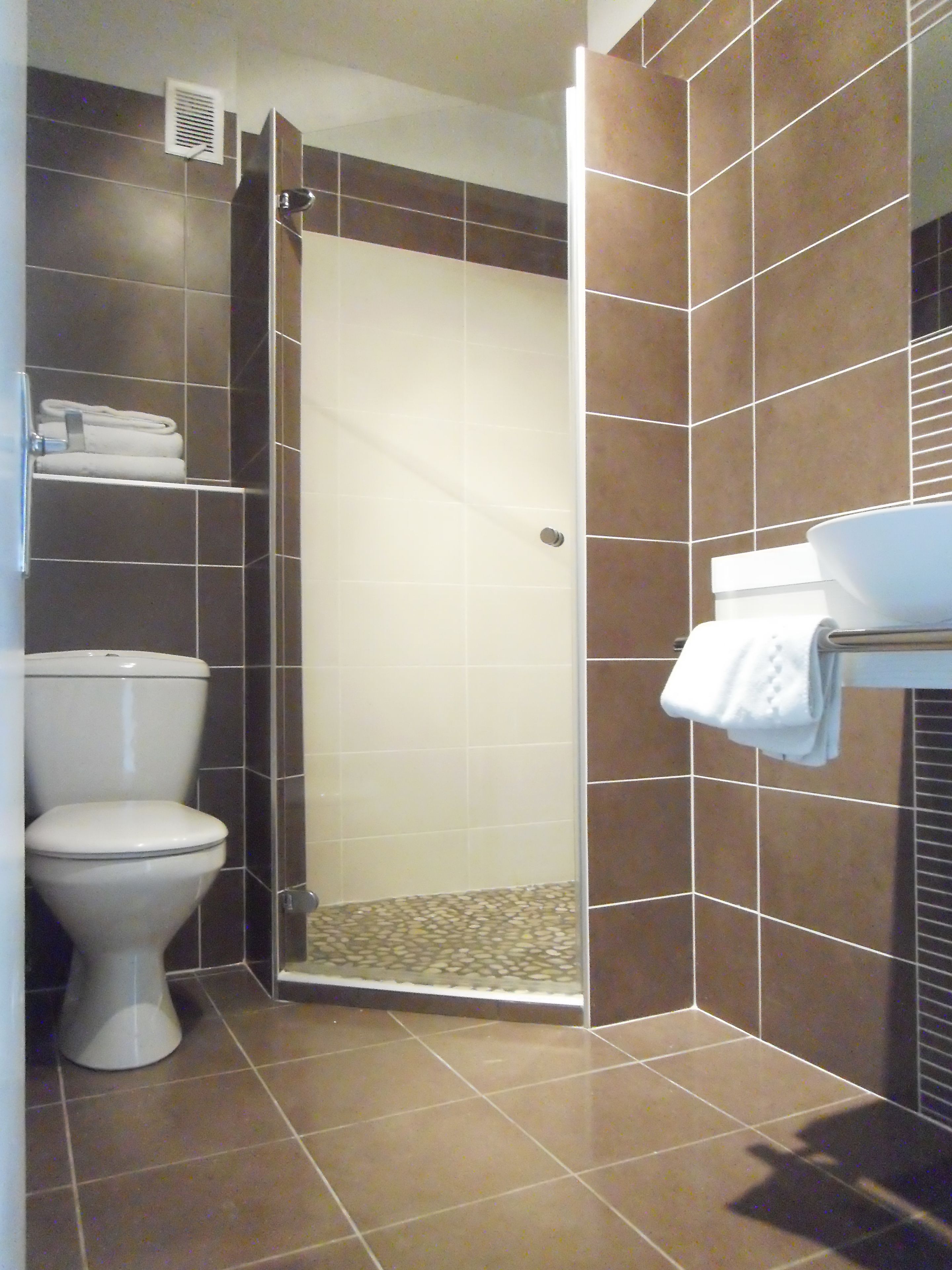 free toiletries, hair dryer, towels