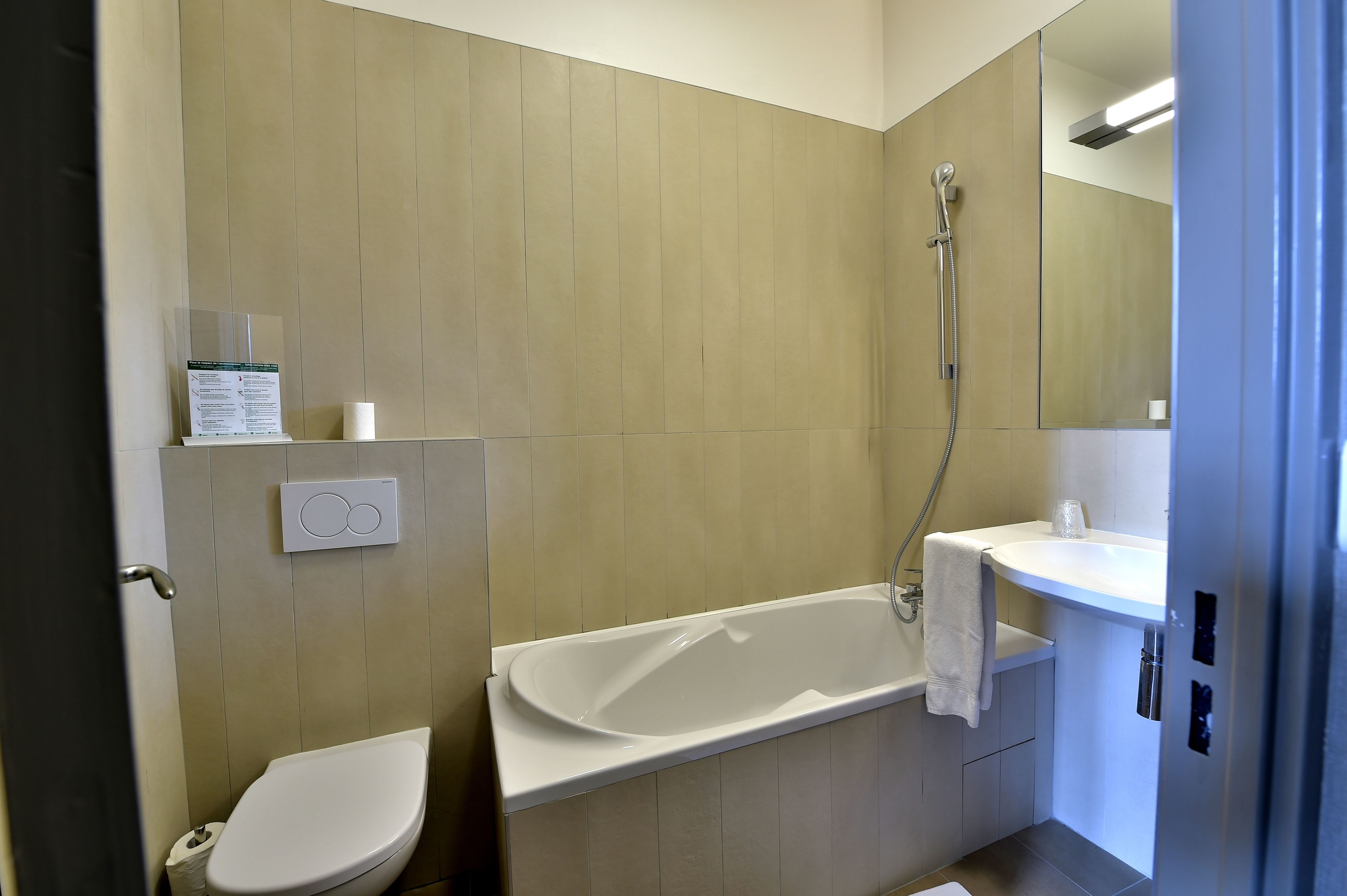 double or twin room | bathroom | hair dryer, towels