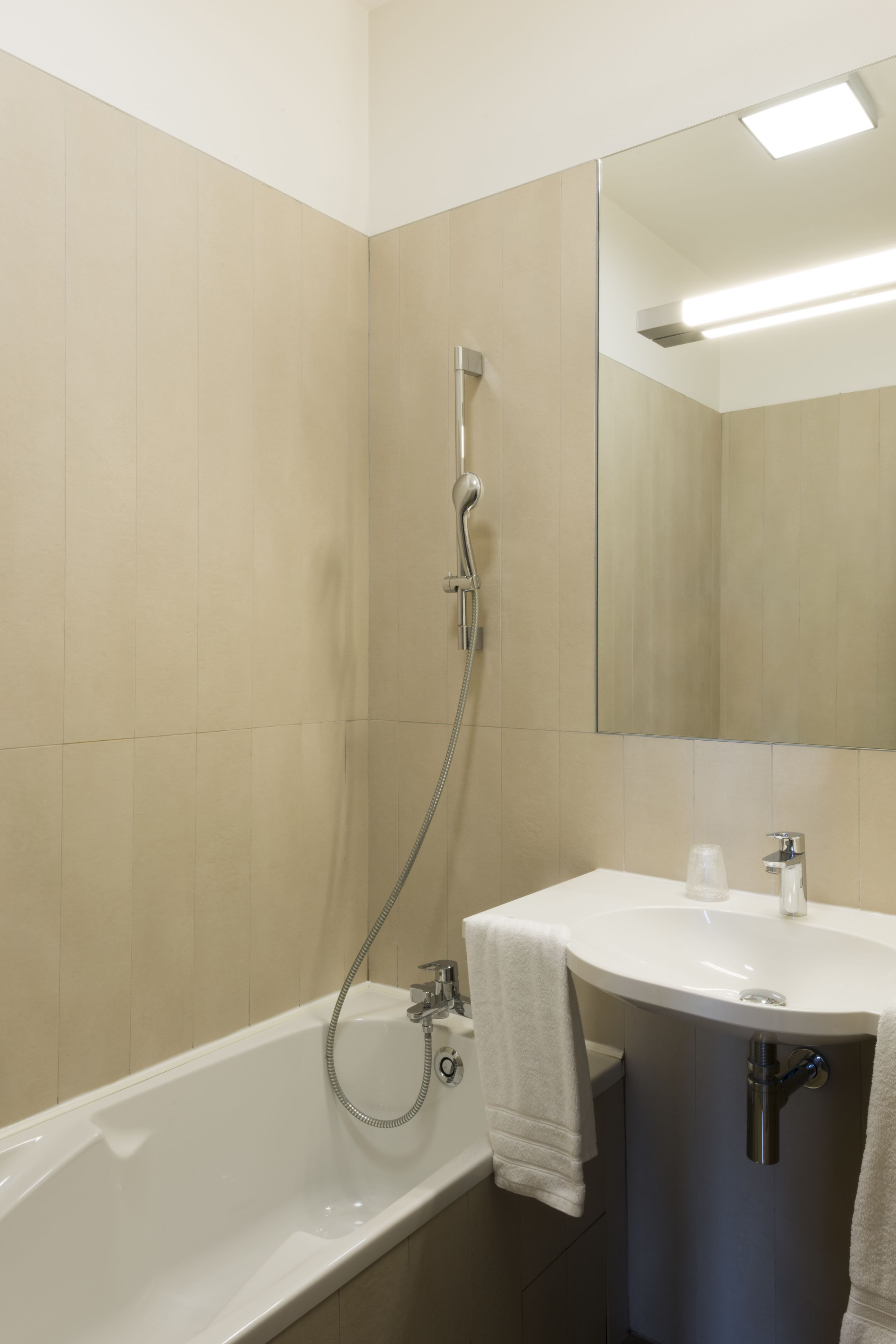 double or twin room | bathroom | hair dryer, towels