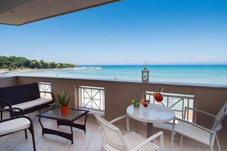 Deluxe Double Room, Sea View | View from room. Al Mare Hotel