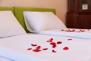 2 slaapkamers, lakens van Egyptisch katoen, luxe beddengoed