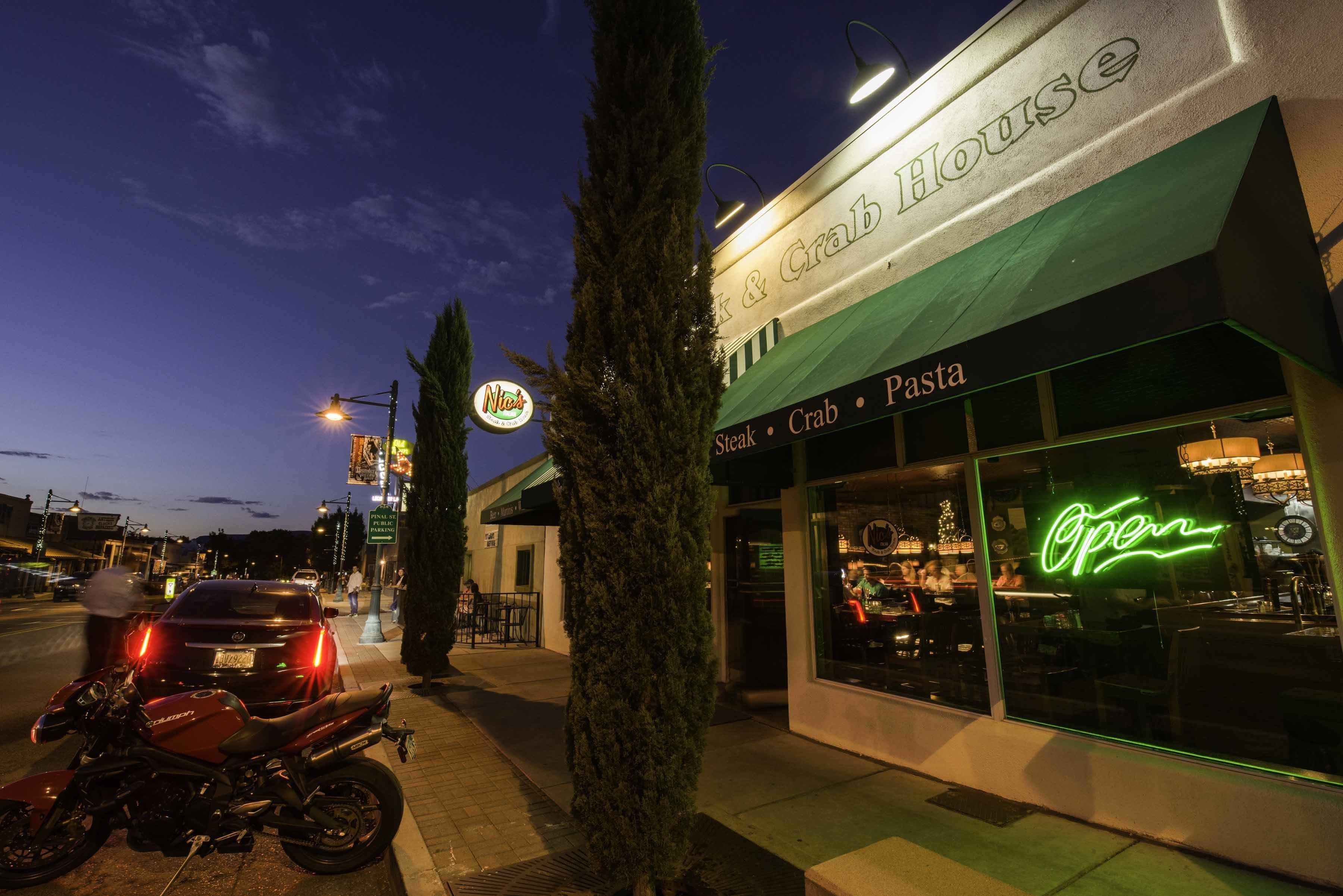 front of property – evening/night