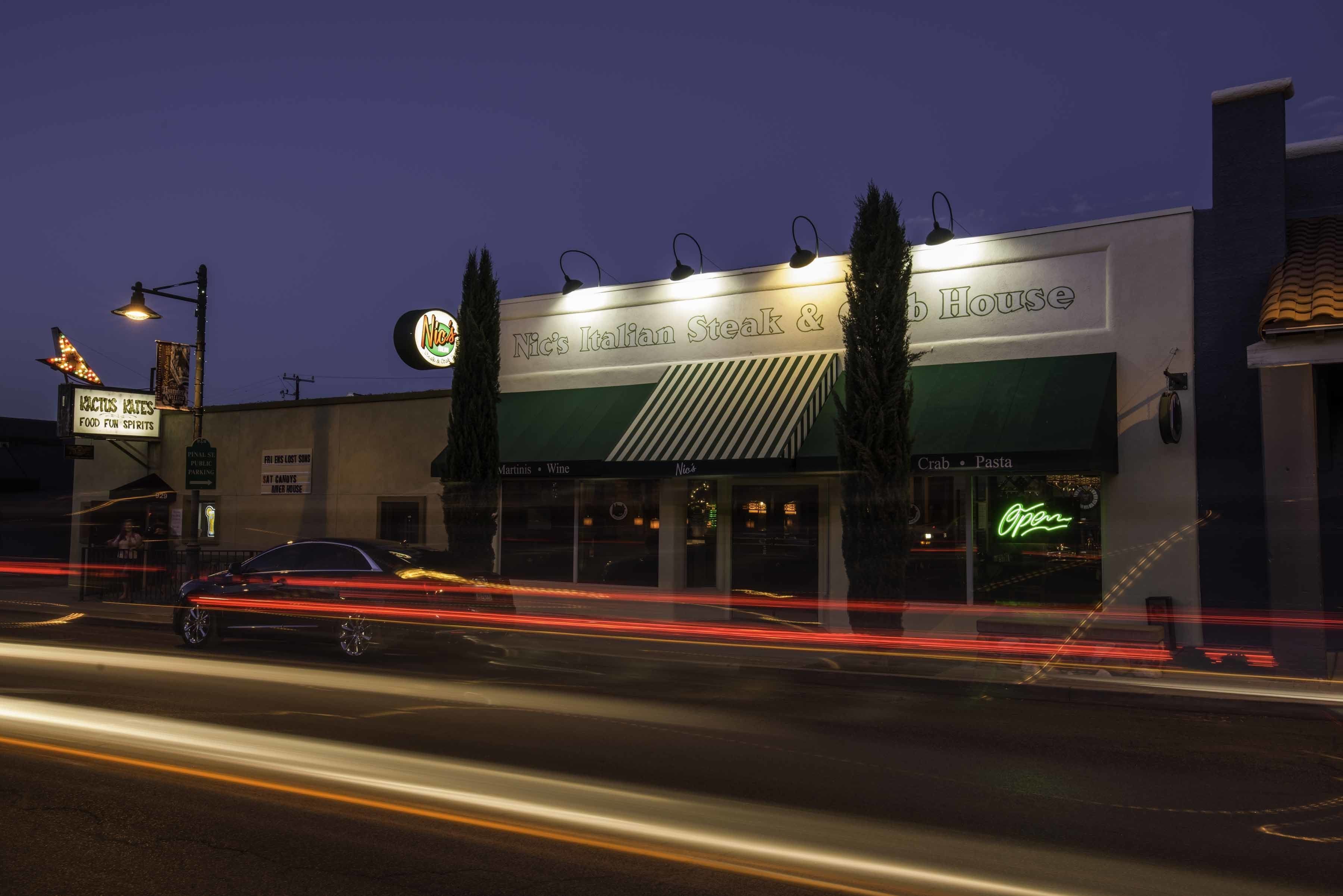 front of property – evening/night