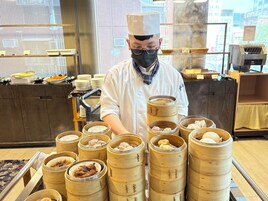 Colazione cantonese a pagamento, servita tutte le mattine 