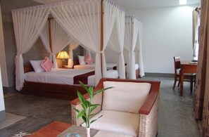 Literie de qualité supérieure, surmatelas, minibar