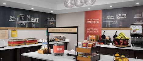 Free daily buffet breakfast