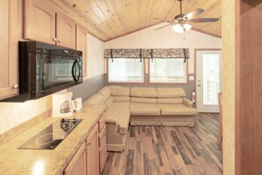 Cottage, 2 Bedrooms (Linens not included) | Living area | Flat-screen TV