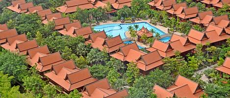 Piscine couverte, piscine extérieure