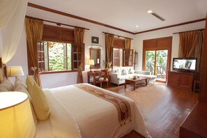 Villa, 2 Schlafzimmer (Half Board) | 1 Schlafzimmer, hochwertige Bettwaren, Minibar, Zimmersafe