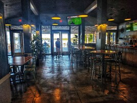 Lunch and dinner served, beach views 